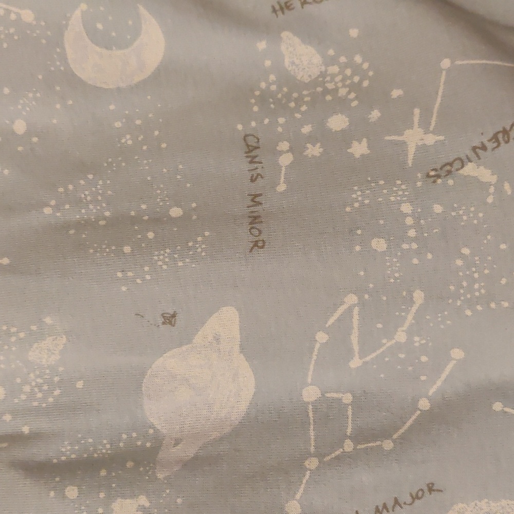 New!Burt's Bees Baby 3 piece Pajamas Set Blue and Cream Footless Organic Cotton - Picture 6 of 10